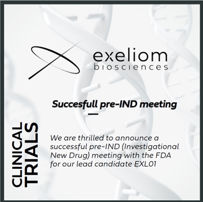 Successful pre-IND meeting
