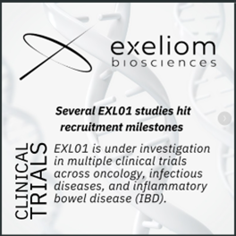 Several EXL01 studies hit recruitment milestones