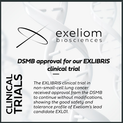 DSMB approval for EXLIBRIS